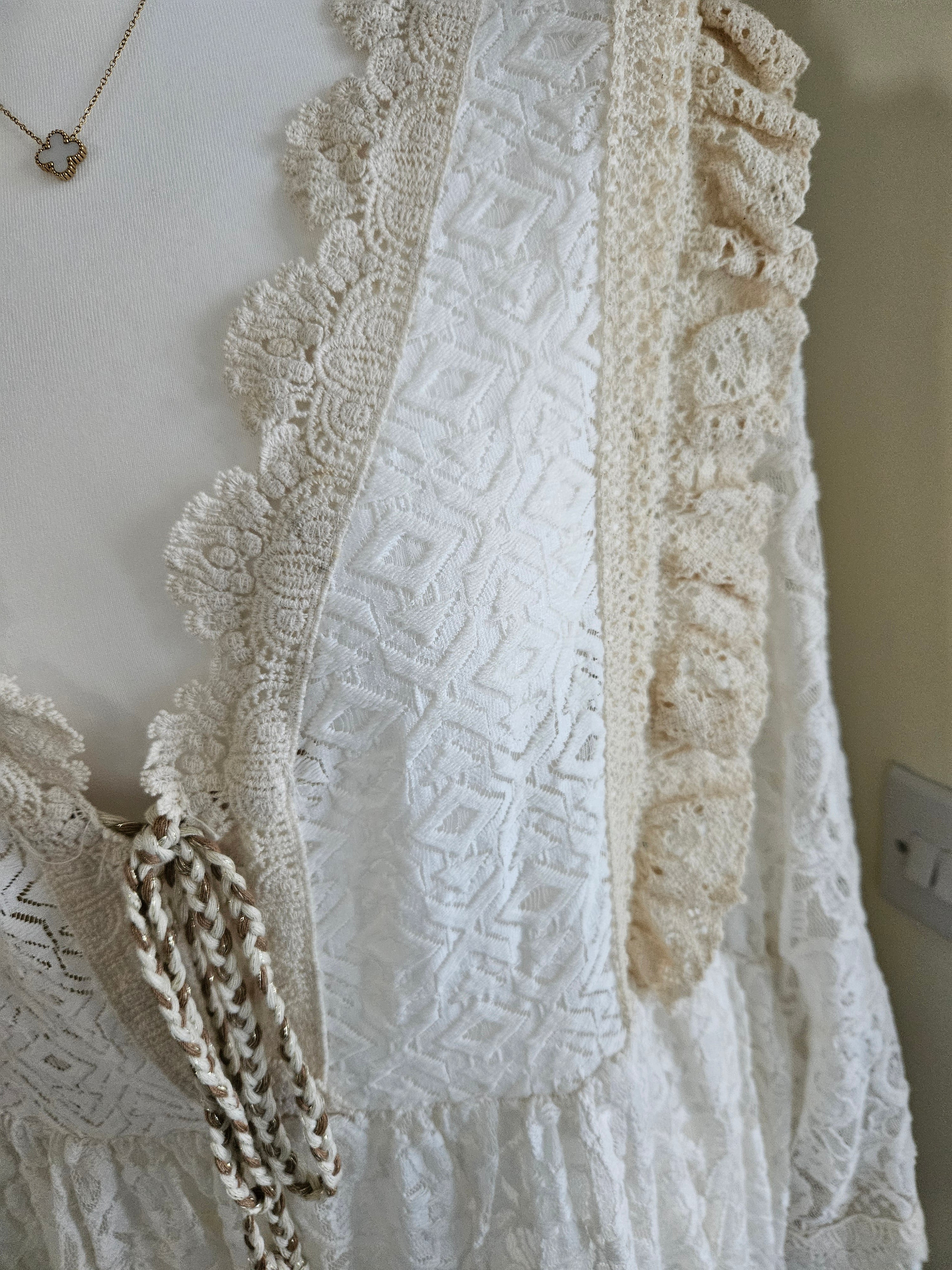 Bella crochet and lace dress