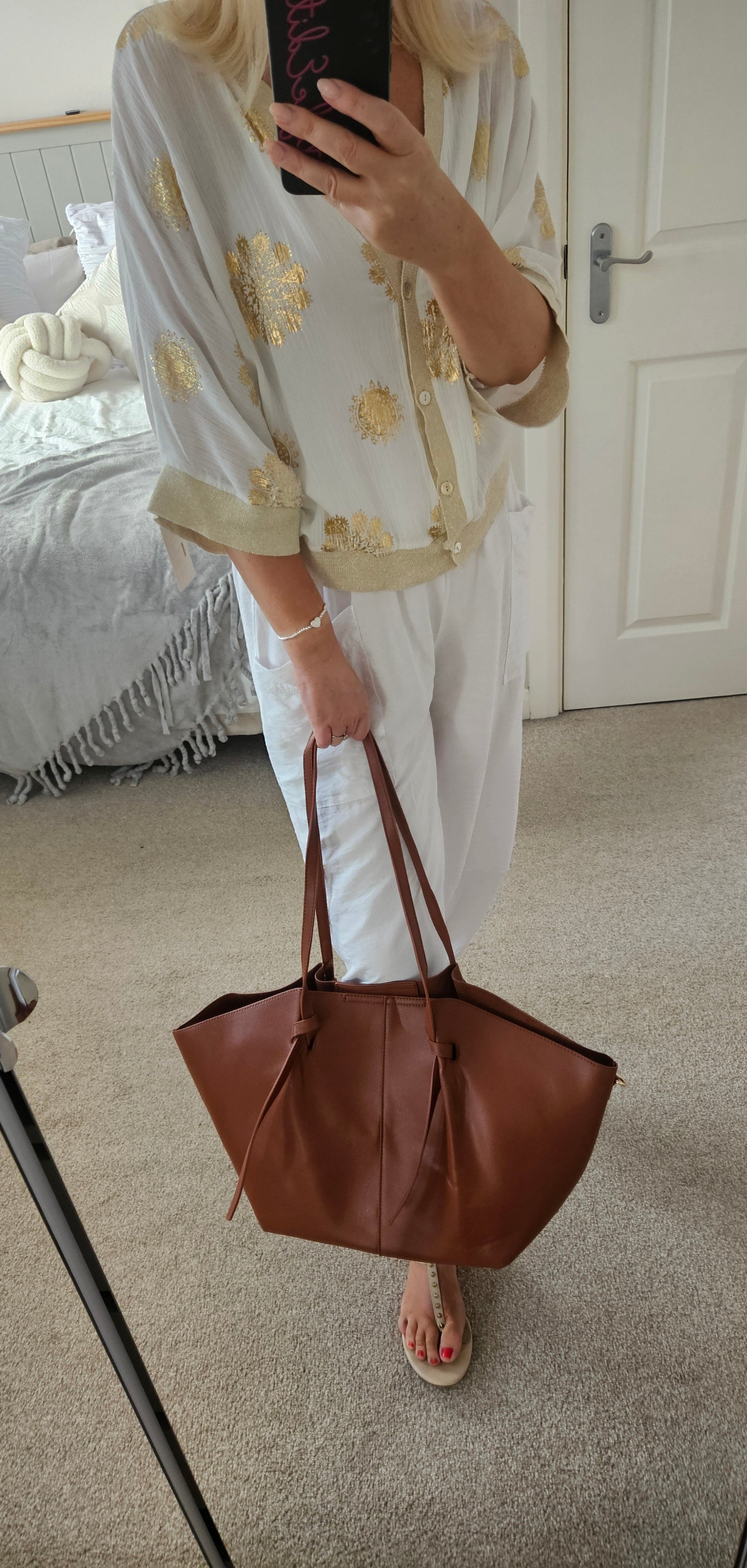 Demi tote bag - Tan