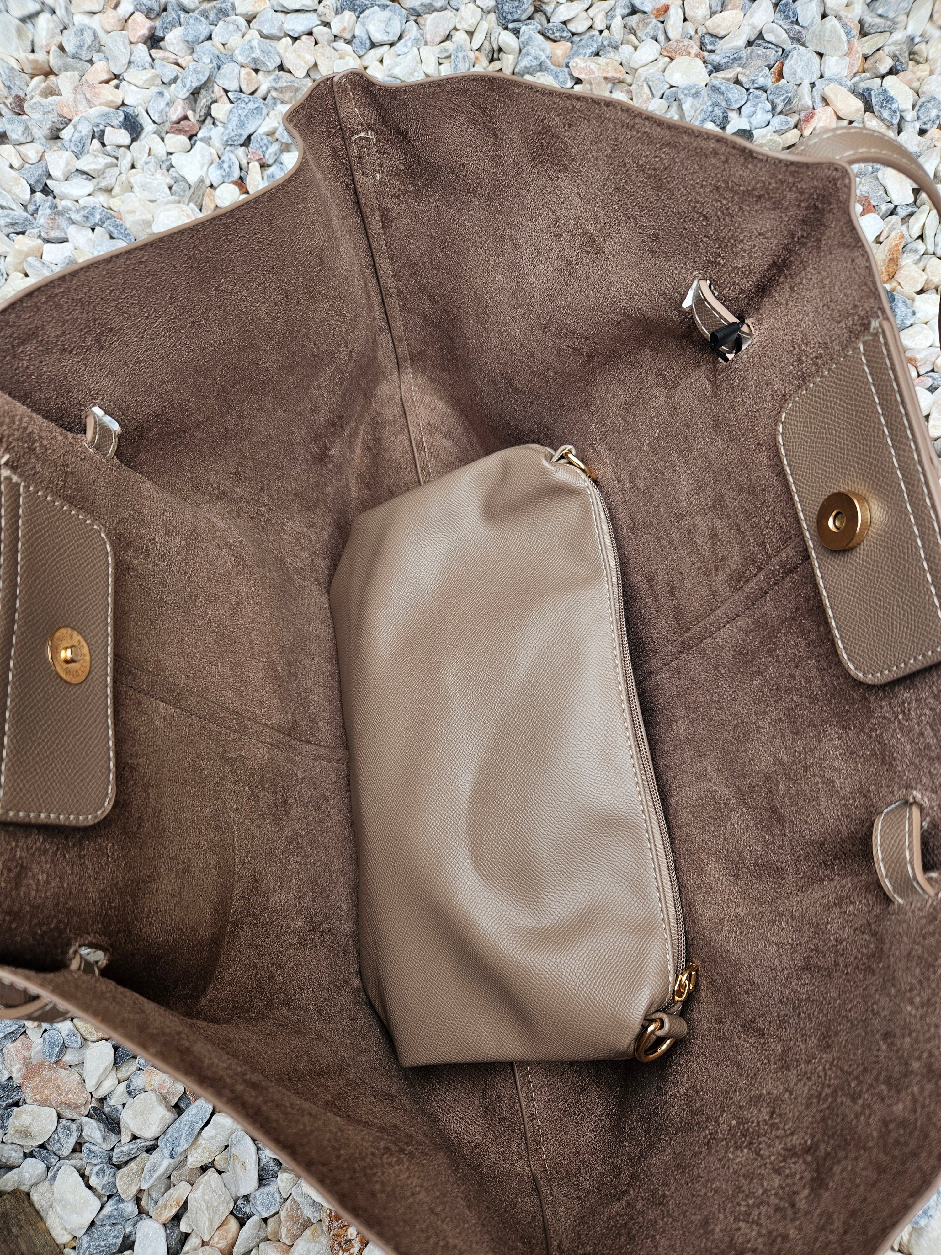 Demi tote bag - Taupe