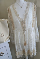 Bella crochet and lace dress