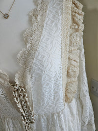 Bella crochet and lace dress