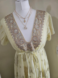Medina dress - Yellow and gold
