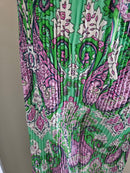 Jannah patterned pleated trousers - Green Size 8-14