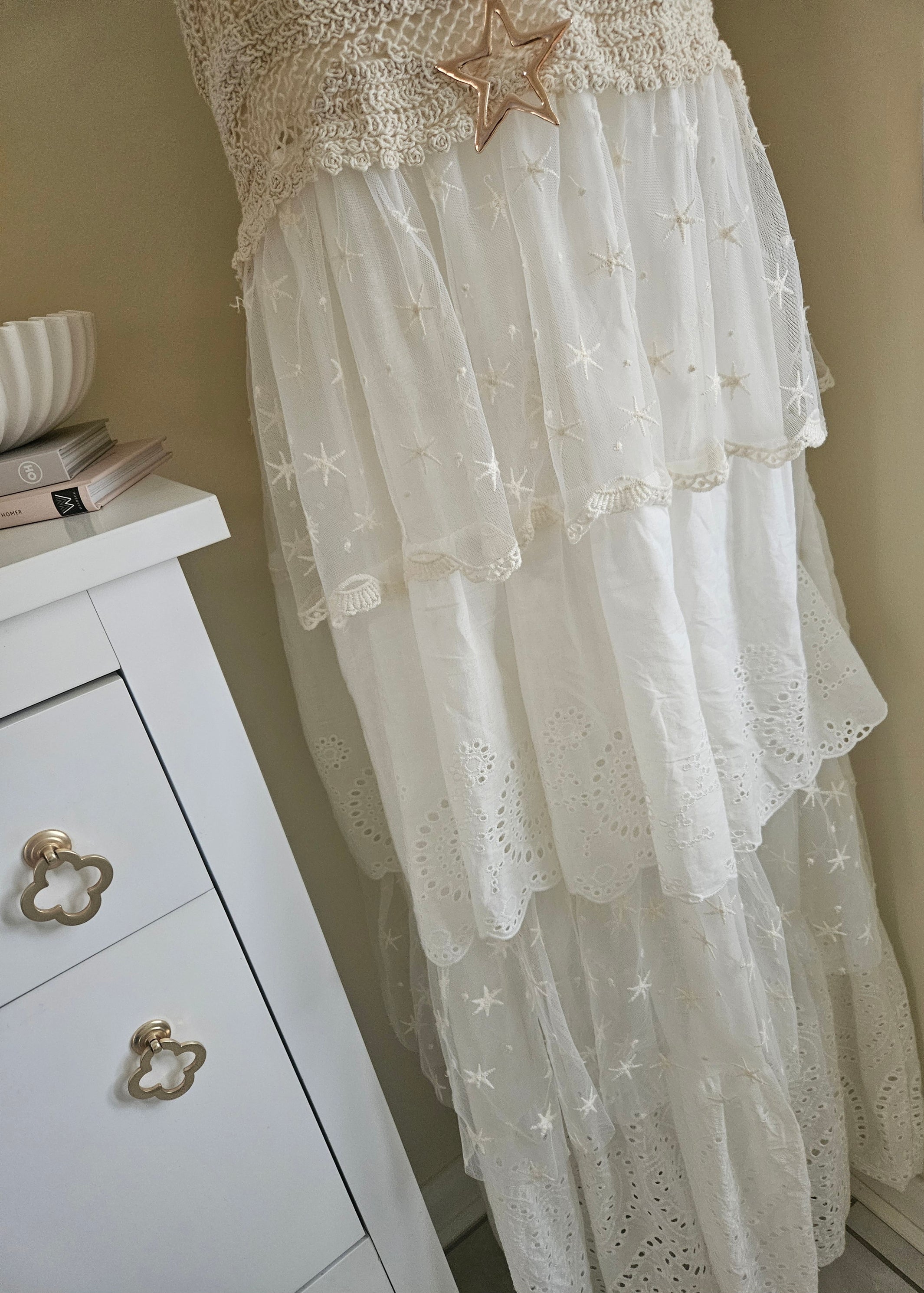 Freya crochet tiered dress