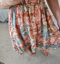 Daphne dip hem bandeau dress