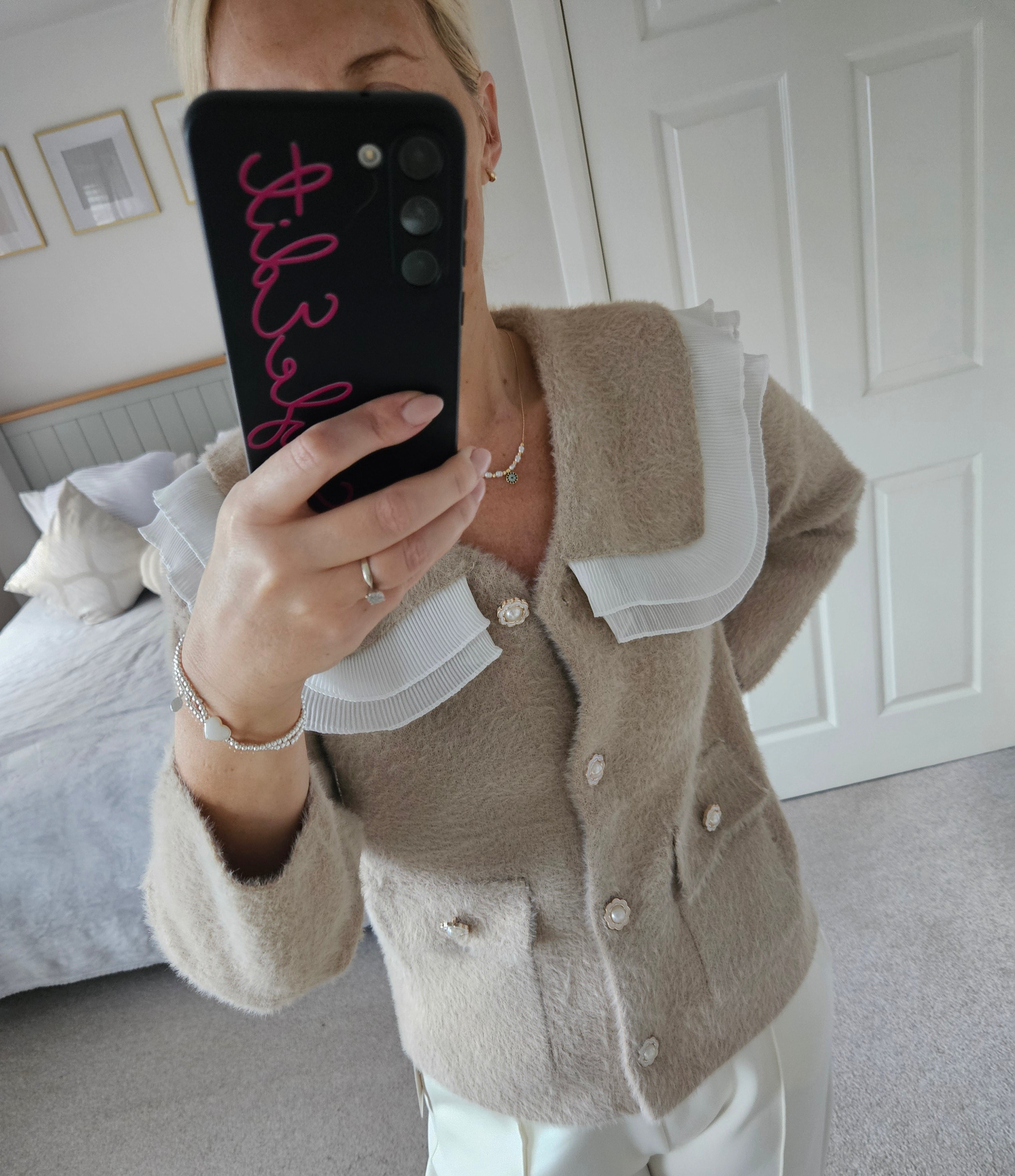 Coco fluffy knit cardigan